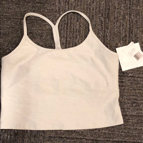 beyond yoga slim racerback cropped tank